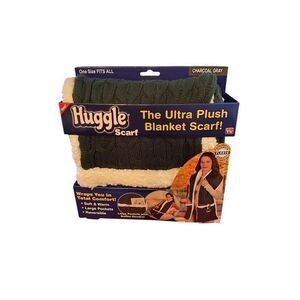 Ontel Huggle Scarf, Grey,‎ One Size, Blanket Scarf. BRAND NEW.